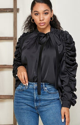 Lace-up Blouse